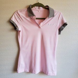 Nike womens light pink Dri-fit golf shirt. XS